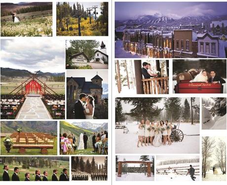 Destination wedding collage