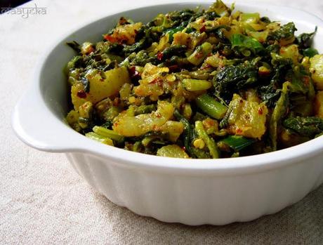 Mooli Ki Subzi, Bhujiya / Stir Fried Radish