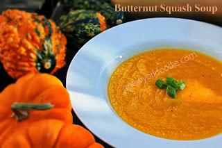 Butternut Squash Soup- Guest Blog post from A New York Foodie