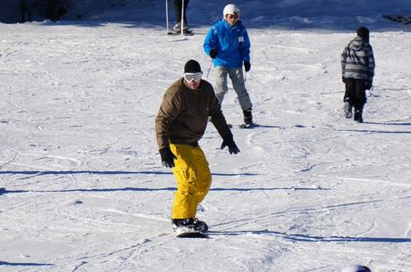 snowboarding in Nakiska Kananaskis