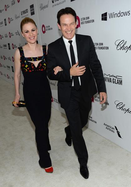 Anna Paquin and Stephen Moyer Elton John AIDS Foundation Oscar Viewing Party Mark Davis Getty 2