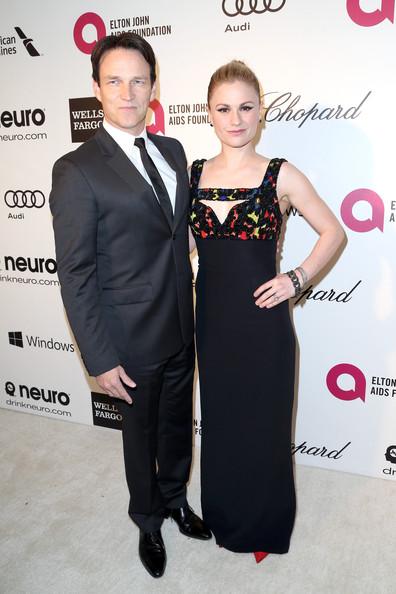 Anna Paquin and Stephen Moyer Elton John AIDS Foundation Oscar Viewing Party Frederick M. Brown Getty