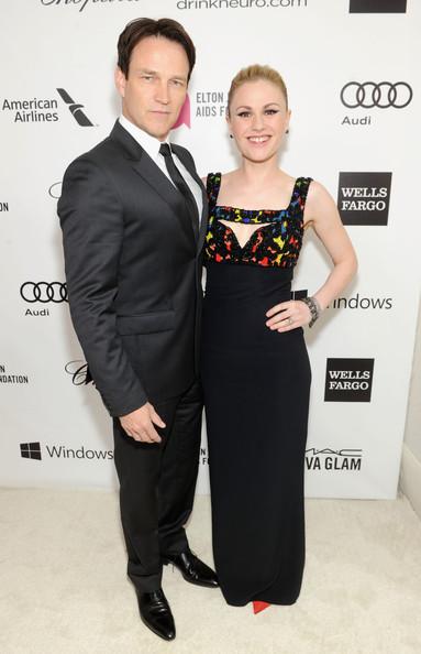 Anna Paquin and Stephen Moyer Elton John AIDS Foundation Oscar Viewing Party 2014 Jamie McCarthy Getty 3