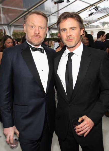 Sam Trammell and Jared Harris Elton John AIDS Foundation Party 2014 Jonathan Leibson Getty Images