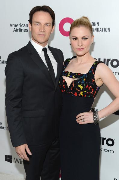 Anna Paquin and Stephen Moyer Elton John AIDS Foundation Oscar Viewing Party Mark Davis Getty 4