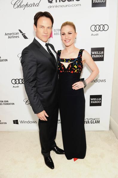 Anna Paquin and Stephen Moyer Elton John AIDS Foundation Oscar Viewing Party 2014 Jamie McCarthy Getty 4