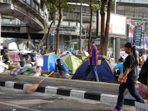 Protesters camping out in Pathuman