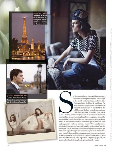 Keira Knightley - Vogue Magazine Mexico  March 2014