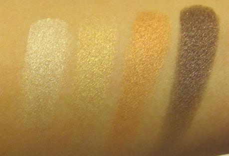 the body shop shimmer cubes swatch gold