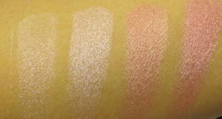 the body shop shimmer cubes swatch pink