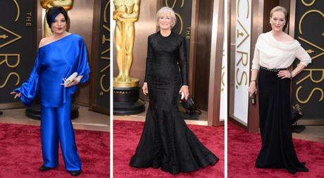 Glenn Close Liza Minelli and Meryl Streep Oscars 2014 fashion from the guardian