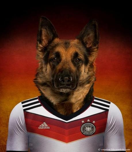 Dogs in National Uniforms germany