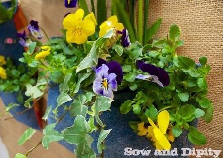 DIY Plant Pockets with Recycled Denim Recycled Denim Plant Pocket (3)