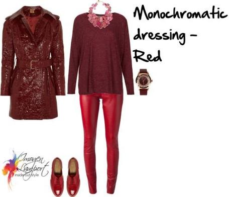 monochromatic dressing in red