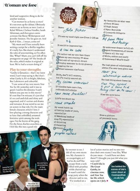 Isla Fisher - Cosmopolitan Magazine UK July 2013 Isla Fisher - Cosmopolitan Magazine UK July 2013