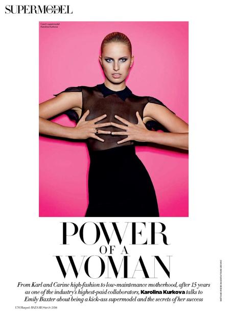 Karolina Kurkova for Harper’s Bazaar Arabia March 2014 Karolina Kurkova for Harper’s Bazaar Arabia March 2014