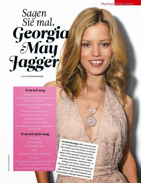 Georgia May Jagger - Myself Magazine Germany, April 2014 Georgia May Jagger - Myself Magazine Germany, April 201