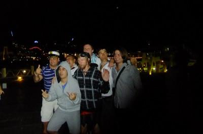 Working Wednesdays: A Tribute to My Friends and Heroes of PJs Parramatta, Australia at in a hoody leading the pack in this photo.