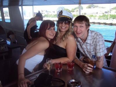Working Wednesdays: A Tribute to My Friends and Heroes of PJs Parramatta, Australia With Nadine Saad and crazy Rhiannon on a party boat in Sydney.