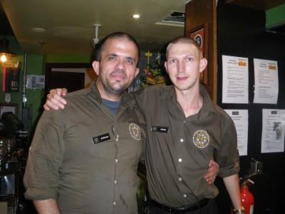 Working Wednesdays: A Tribute to My Friends and Heroes of PJs Parramatta, Australia Anthony Masters and I on Brew Bar.