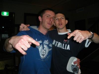 Working Wednesdays: A Tribute to My Friends and Heroes of PJs Parramatta, Australia Partying with Michael Klamo on my last night living in Australia.