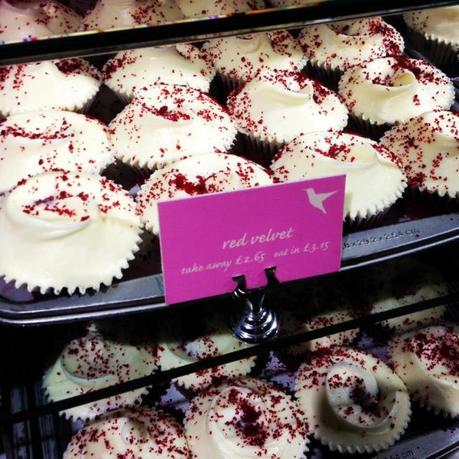 Red velvet cupcakes from Hummingbird Bakery are a must! 