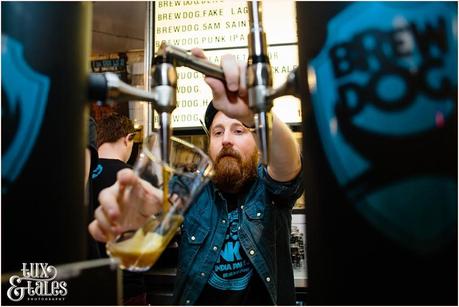 Beer poured from tap at Brewdog Sheffield