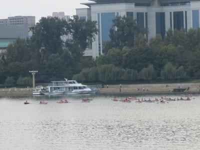 99 Things To Do in Pyongyang, North Korea A floating restaurant in Pyongyang.