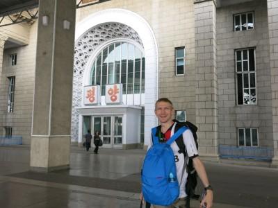 99 Things To Do in Pyongyang, North Korea Saying farewell to Pyongyang from the main train station.