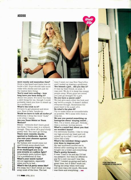 Bryana Holly - FHM Magazine , April 2014 Bryana Holly - FHM Magazine , April 2014