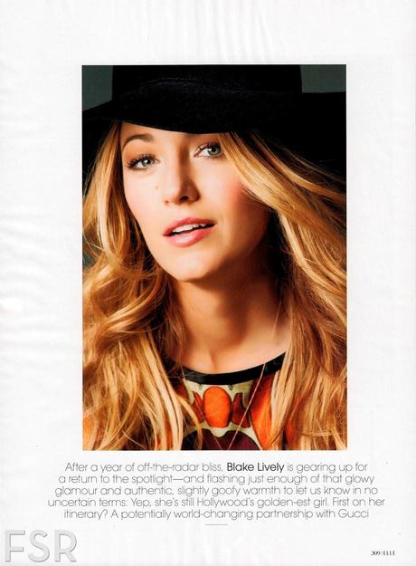 Blake Lively - Elle Magazine US, April 2014