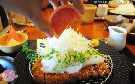 Yabu: House of Pork Things and More Yabu Makati Kurobuta Oroshi with Grapefruit