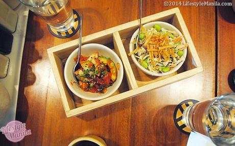 Yabu: House of Pork Things and More Chicken Salad with Iidako Salad Duo Appetizer