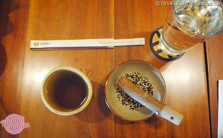 Yabu: House of Pork Things and More Yabu Makati House Tea and Sesame Seeds