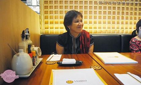Yabu: House of Pork Things and More Stage mom Lorna Merioles at Yabu Makati