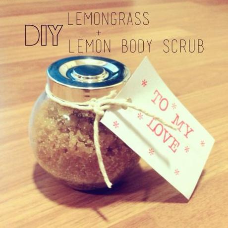 DIY Lemongrass + Lemon Body Scrub