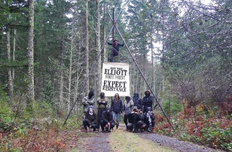 Cascadia Forest Defenders Promise Action on Elliott State Forest Privatization somecfdshitcrop