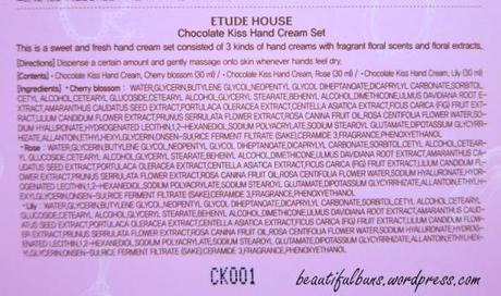 Review: Etude House Chocolate Kiss Hand Cream Set Etude House Choc Kiss Hand Cream Set (2)