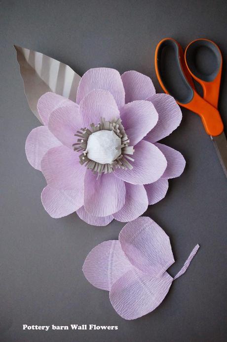 lavender crepe paper flowers pottery barn georgia quilt