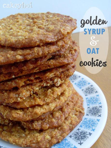 syrup and oat biscuits