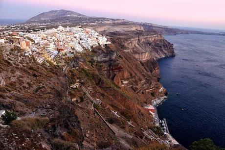 santorini vista aerea
