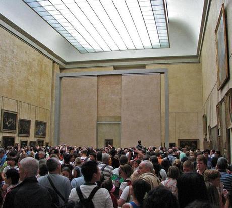mona lisa da lontano