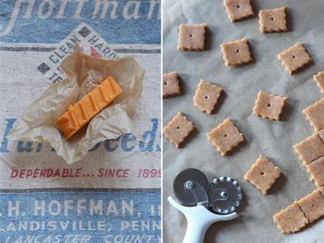 Homemade Spelt Cheez-Its Cheddar and PreBake