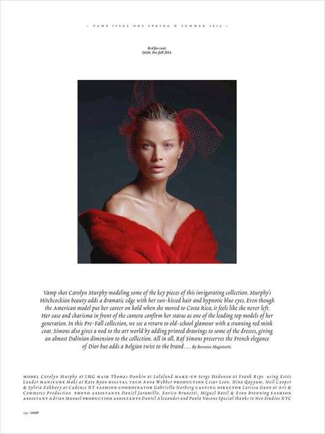 Carolyn Murphy by Santiago & Mauricio for Vamp Magazine, Spring 2014 Carolyn Murphy by Santiago & Mauricio for Vamp Magazine, Spring 2014
