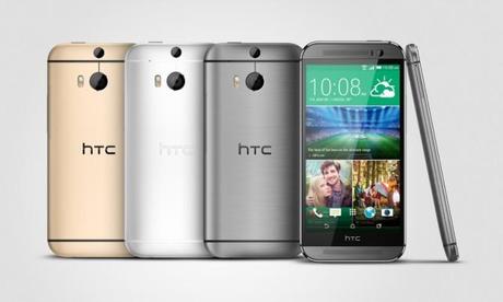 Grey, silver and gold HTC One M8