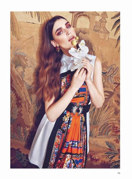 Eugenia Volodina for Harper’s Bazaar Magazine, Russia, April 2014