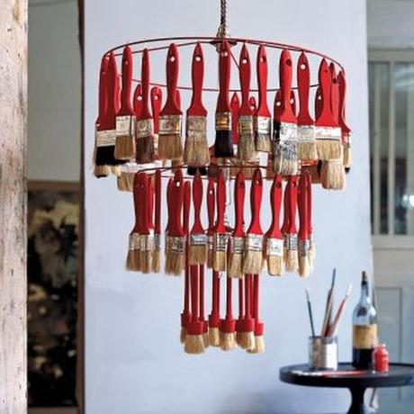 Recycled Paint Brushes Turned Into Chandelier The World’s Top 10 Best Ways to Recycle Paint Brushes