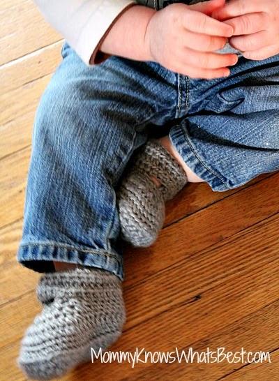 Crochet Baby Booties from Quartered Heart Crochet baby booties