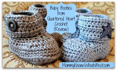 Handmade Baby Booties from Quartered Heart Crochet Review crochet baby booties