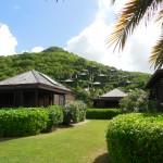 Hermitage Bay, Antigua, has beach-front cottages and villas on hill behind